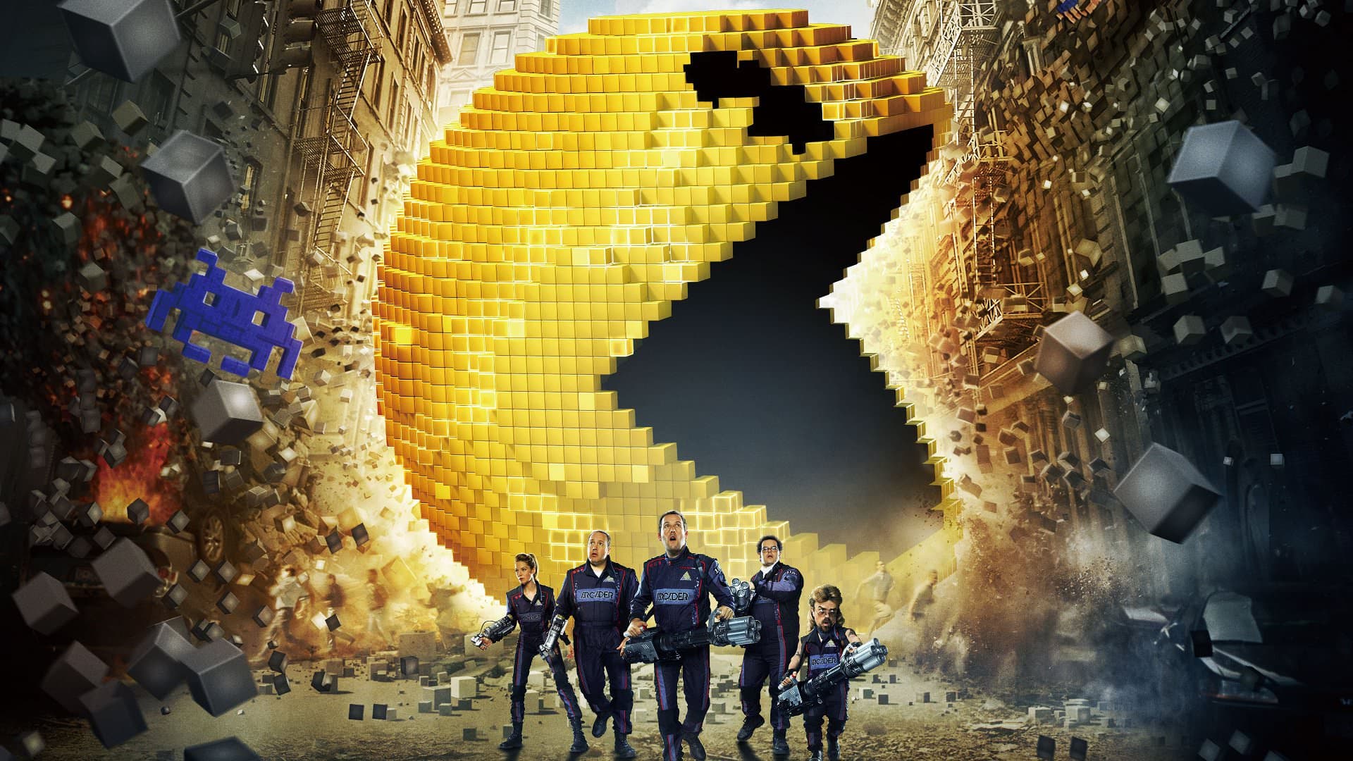 Pixels backdrop