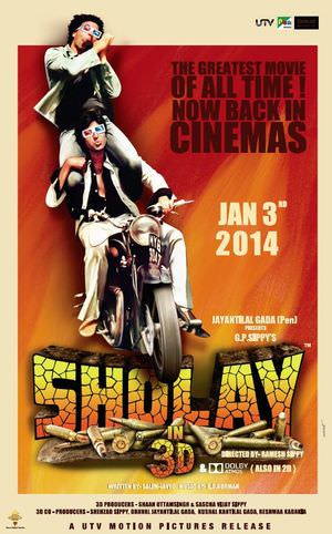 Sholay 3D Poster
